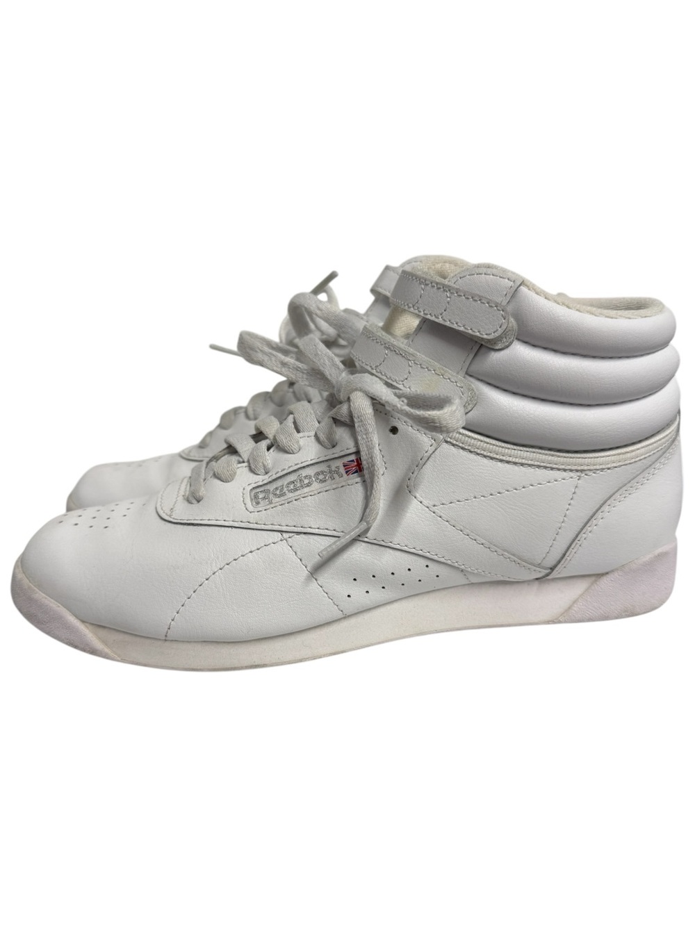 Reebok Freestyle High-Top Leather Sneakers Sz 9 - Picture 2 of 9